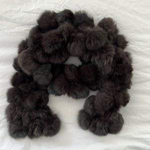 Vintage Brown Fur Scarf